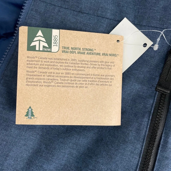 Woods Kala Women’s Faux Down Parka Coat Jacket Size XS Blue Hood Insulated New - Picture 12 of 15